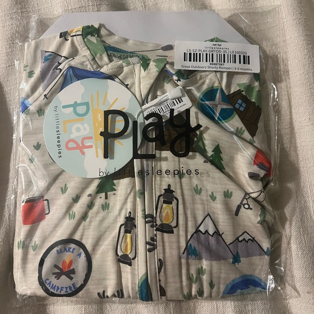 Little Sleepies shorties great outdoors print